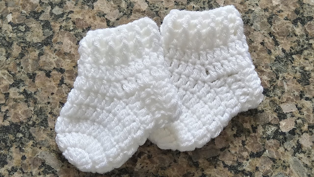 Meia de Croche/ tamanho: até 5 meses