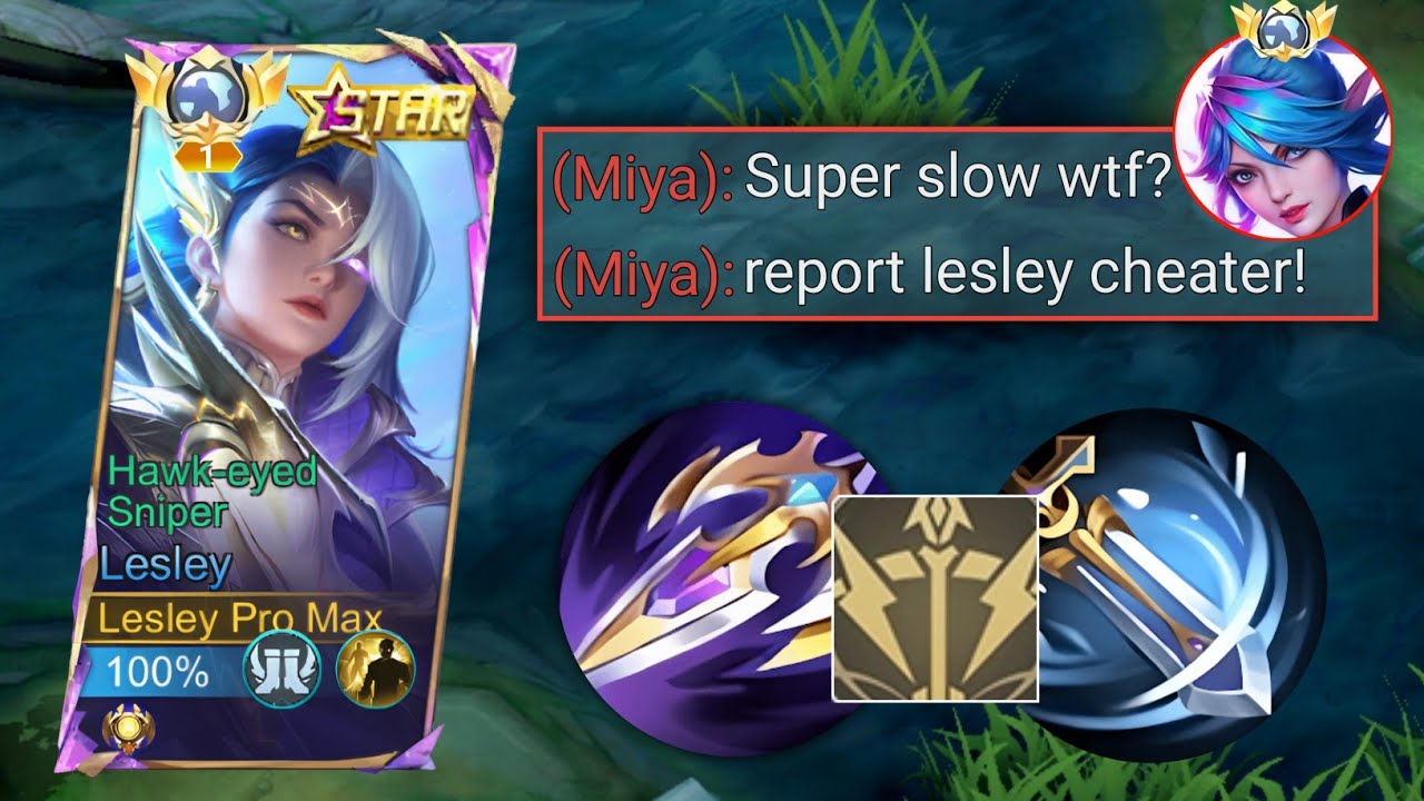 GOODBYE META MIYA!! LESLEY NEW META DESTROYER BUILD WILL MAKE HER META AGAIN!!🔥🔥 (MUST TRY THIS)