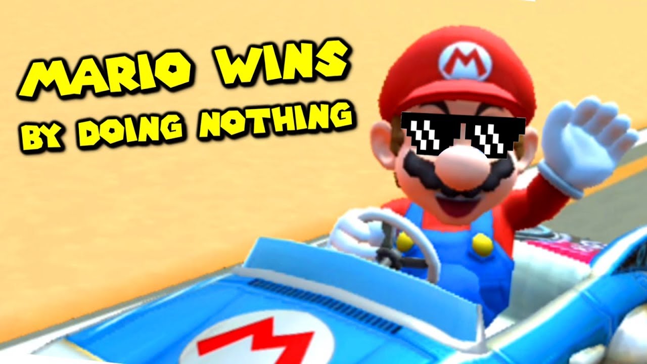 Mario Kart Tour - Mario wins by doing absolutely nothing