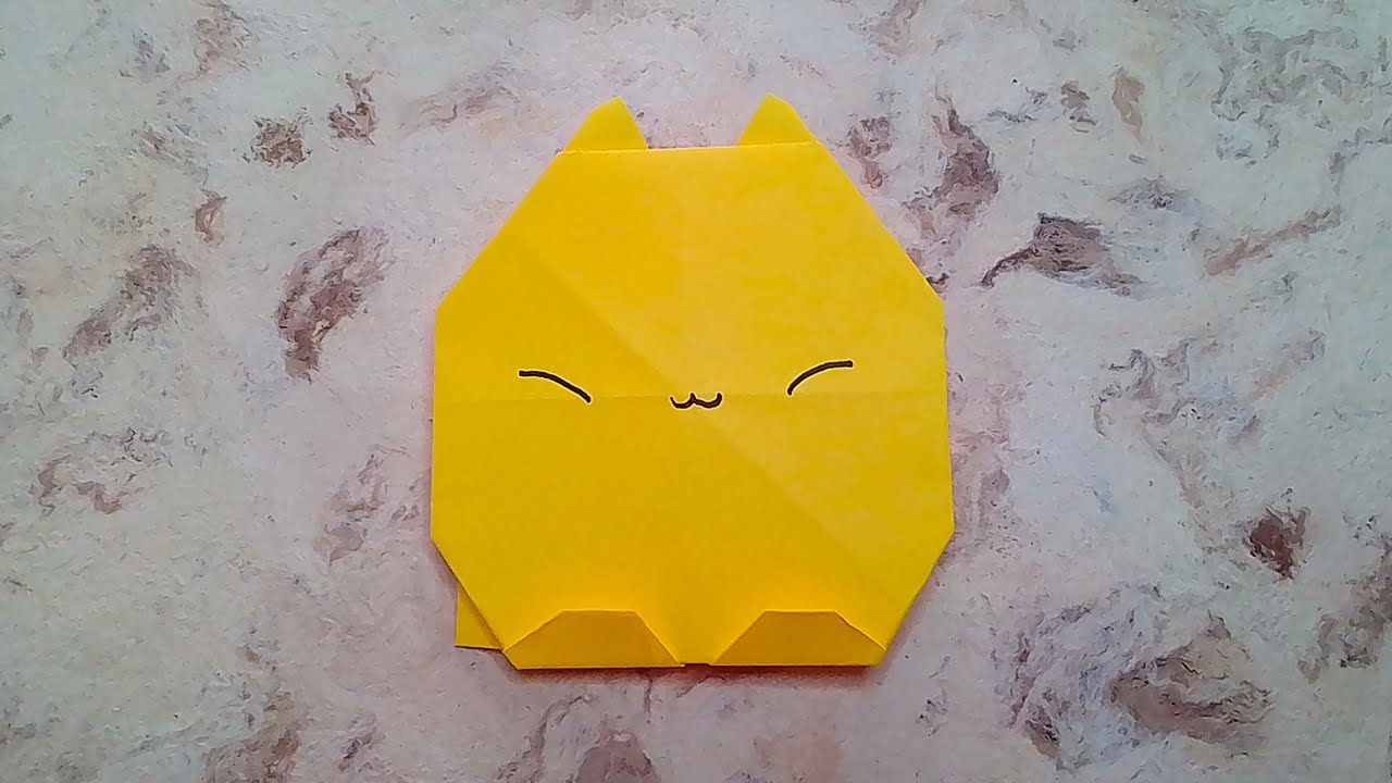 Cómo hacer un GATO de papel ✅| Origami PASO A PASO
