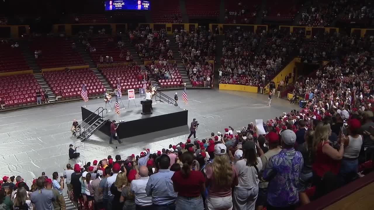Vigil held at ASU for conservative activist Charlie Kirk