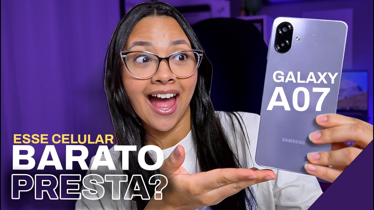 🚨NOVO CELULAR BARATO da Samsung pra Comprar em 2026! Galaxy A07