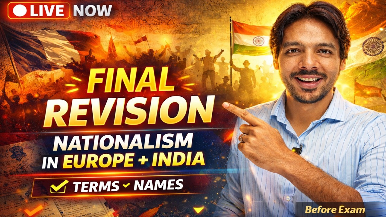 🔴 Final Revision: Nationalism in Europe & India | Terms & Names | Class 10 Boards 2026 LIVE
