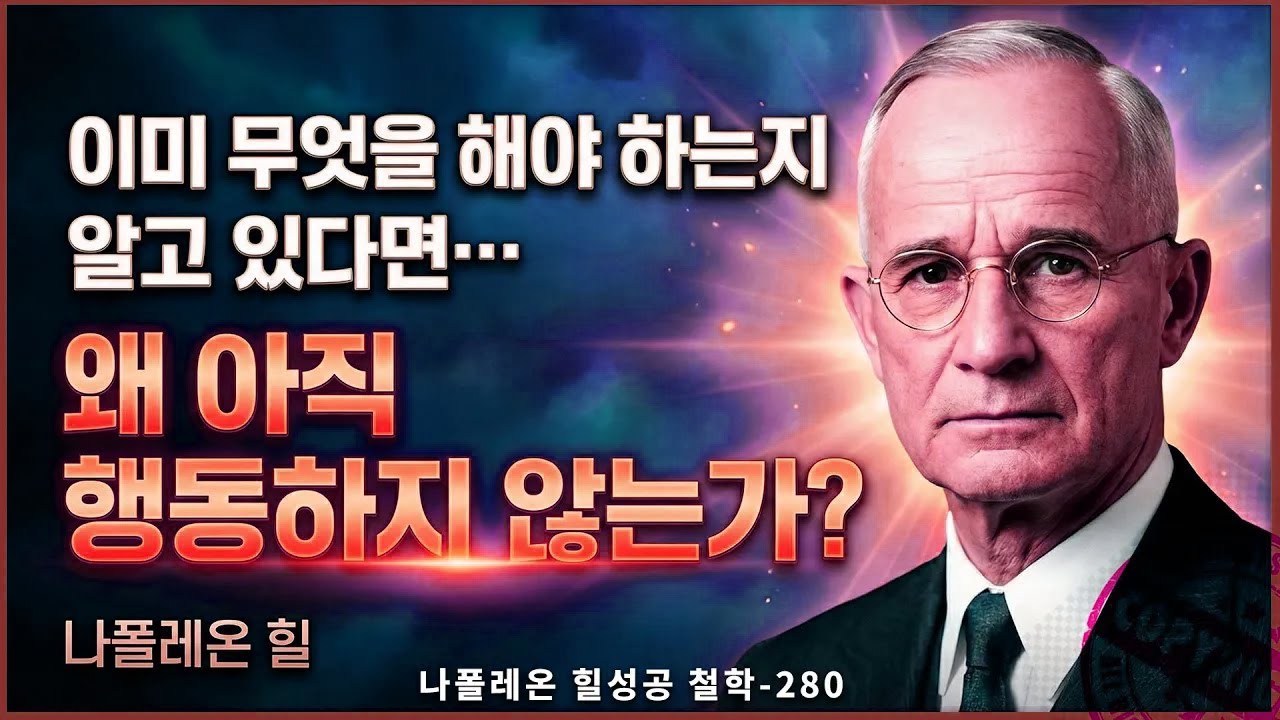 이미 무엇을 해야 하는지알고 있다면...왜 아직 행동하지 않는가?나폴레온 힐