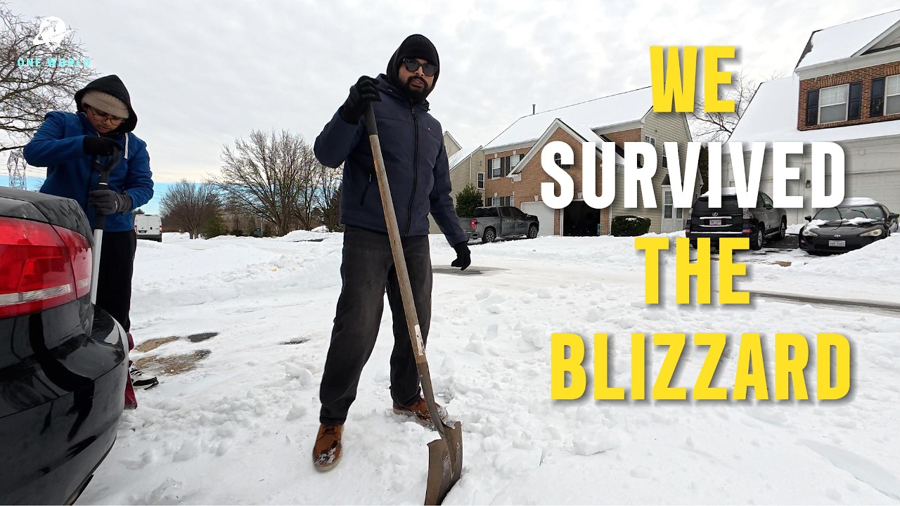 -10°C Temperature! Virginia Snow Storm Ke Baad Kya Haal Tha? Travel Vlog | One World Vlogs