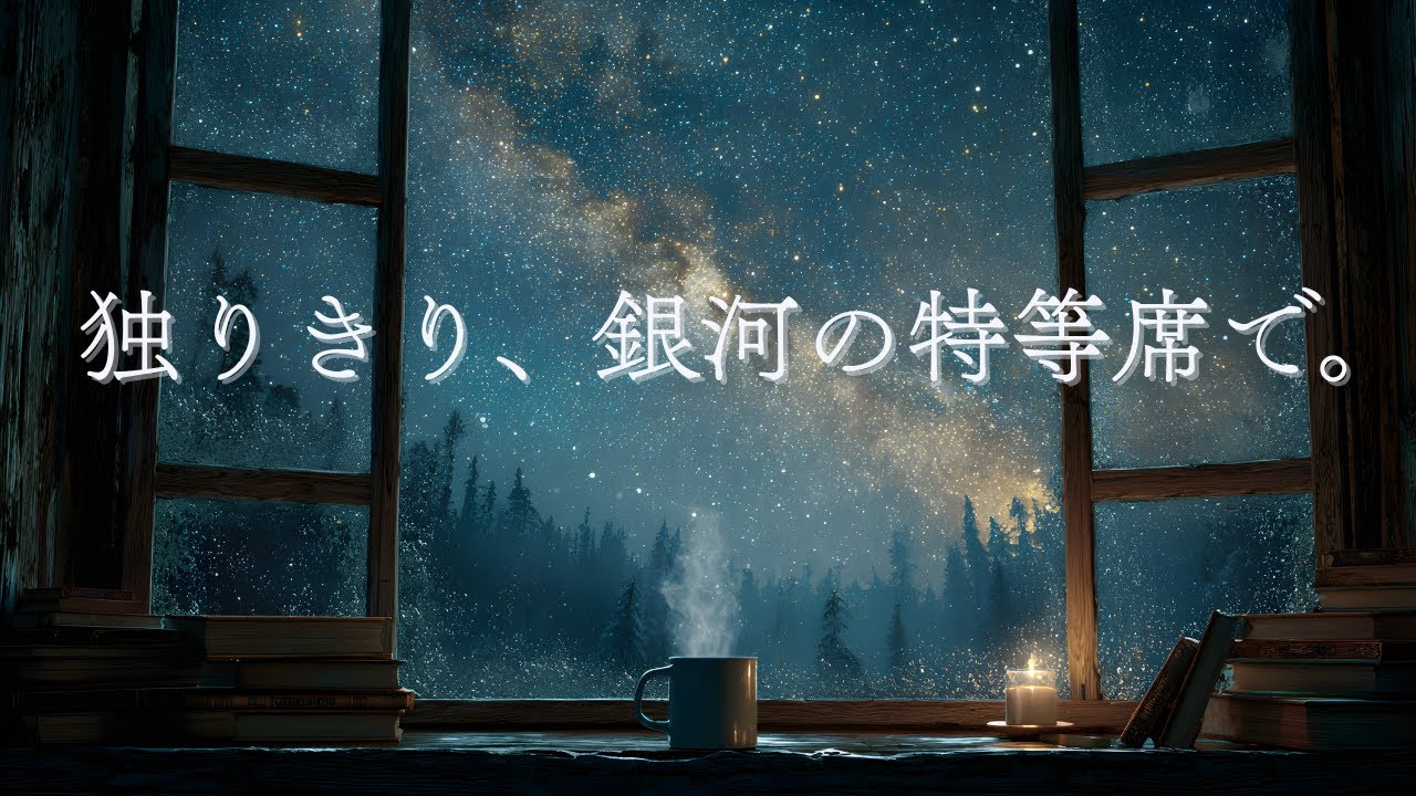 【睡眠導入】脳を休める「窓辺の特等席」。星空と静寂に深く沈む｜Deep Sleep & Cozy Window Ambient｜自律神経・疲労回復・作業用BGM