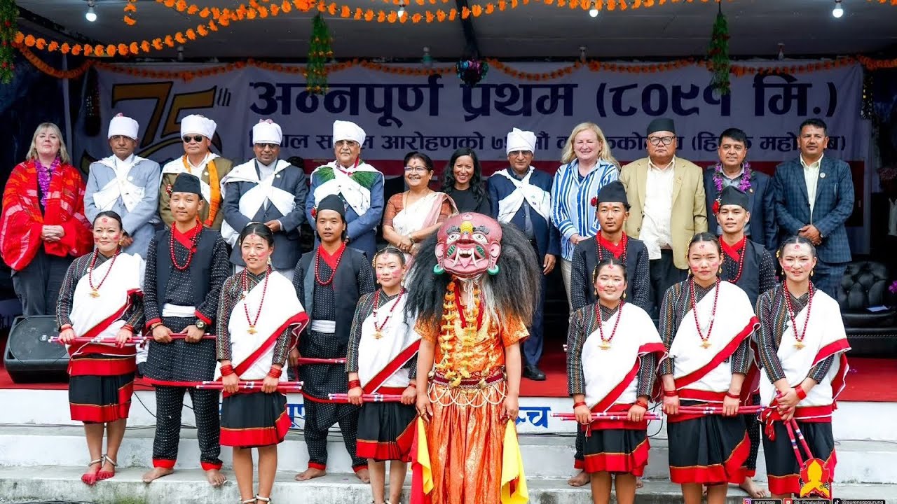 Newari Lathi cover Dance Team Annapurna 01 DOBA ♥️ // lakhey dance // newar culture 