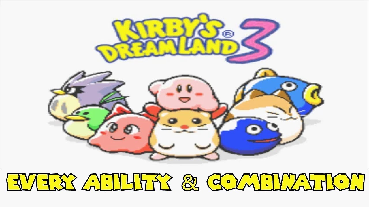 Kirby's Dream Land 3 - Every Ability & Combination