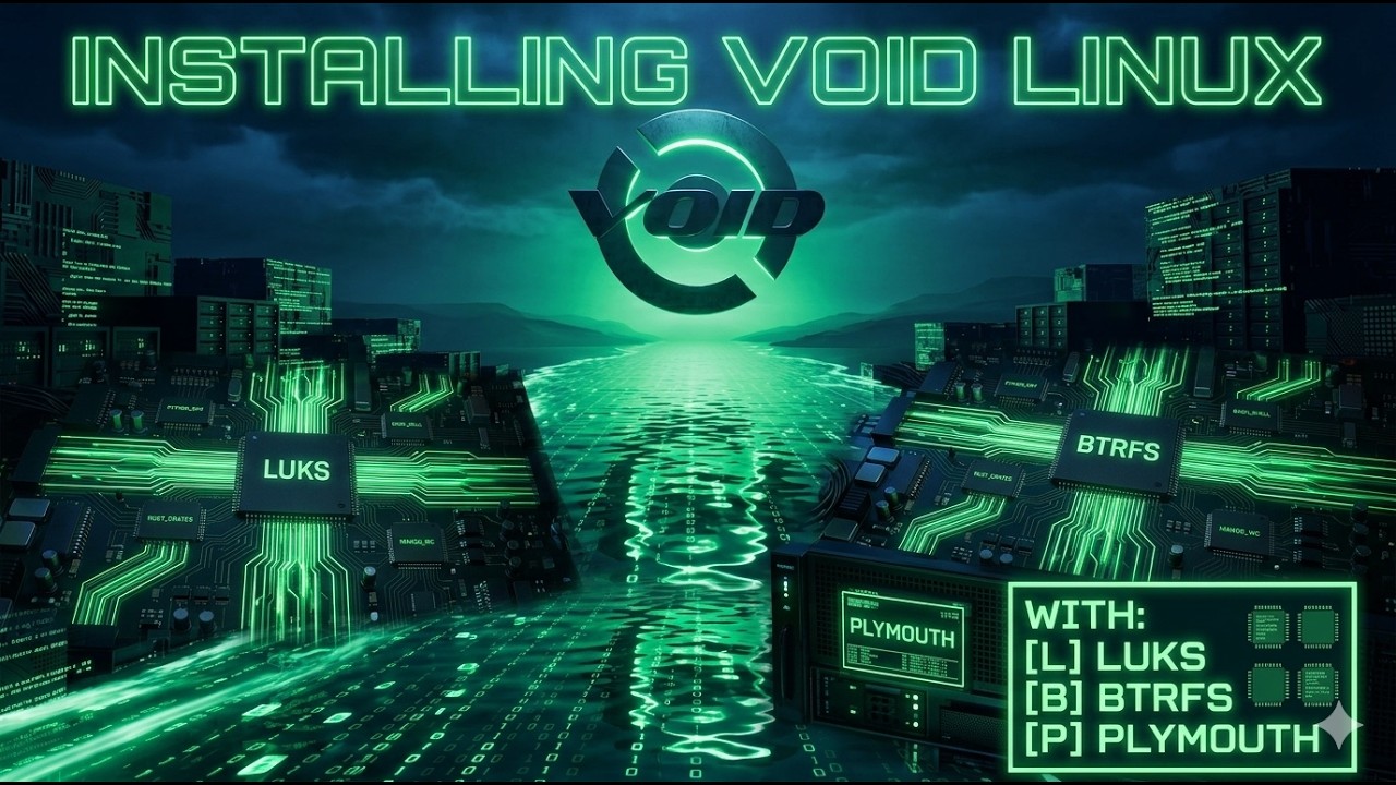 Installing Void Linux with BTRFS, LUKS encryption, and Plymouth