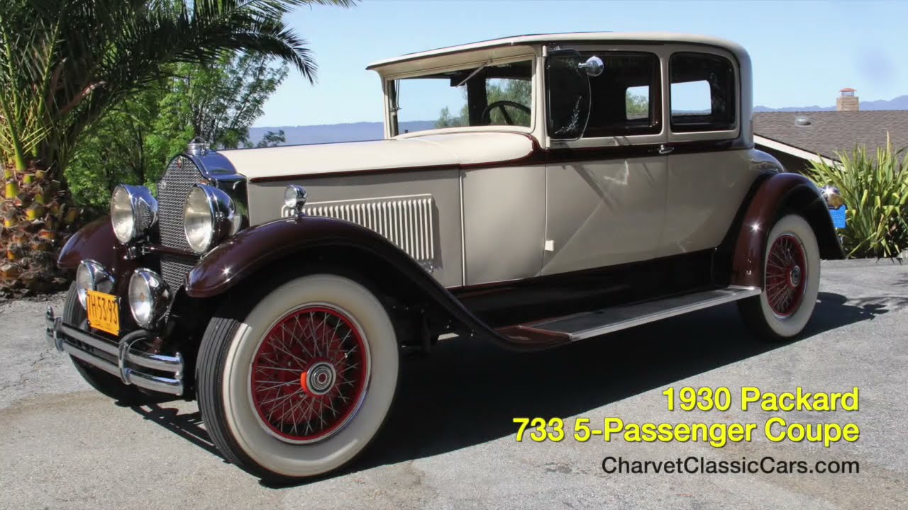 1930 Packard 733 5-Passenger Coupe. Charvet Classic Cars