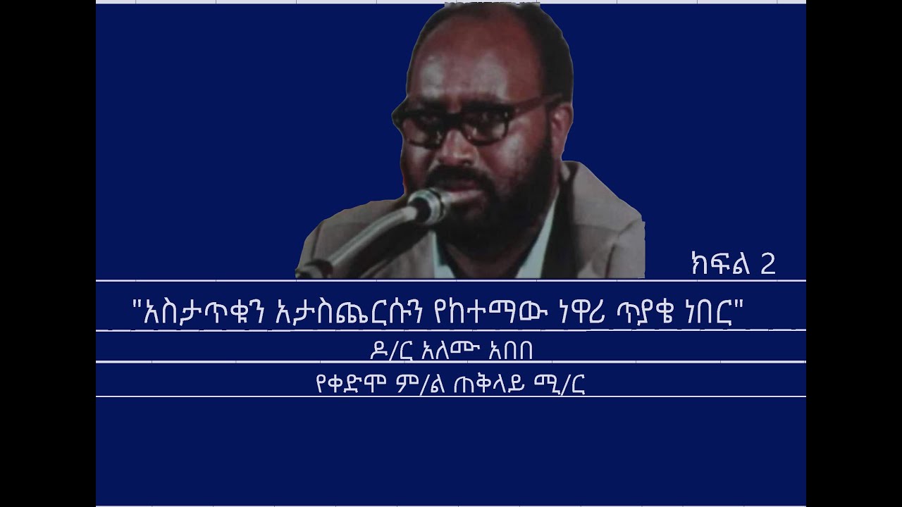 Mengizem media Tewolde Beyene(Teborne) with  Dr. Alemu Abebe Part 2