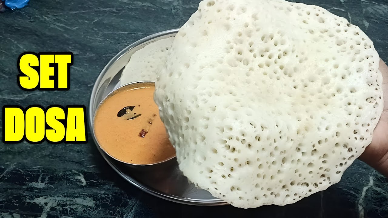 Instant Set Dosa Recipe | Breakfast Dosa recipe at Home | South Indian set fosa Recipe |