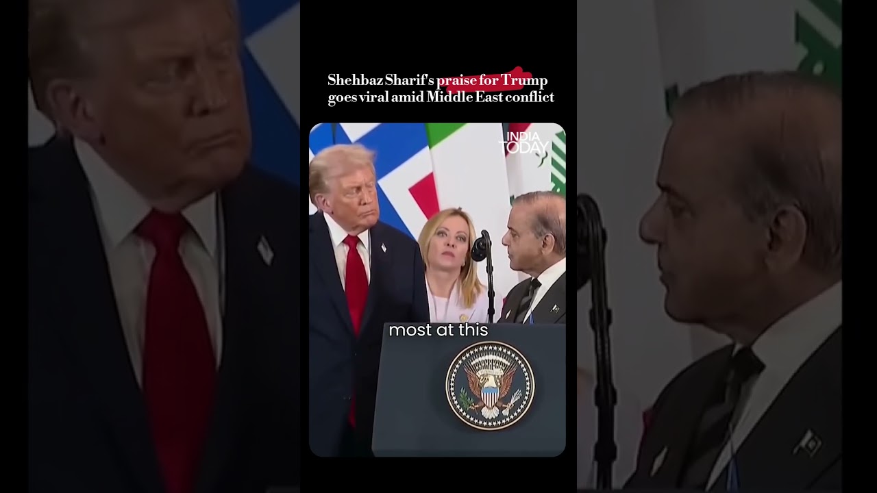 Pakistan PM Shehbaz Sharif Trump praise video goes viral amid Middle East conflict | #shorts