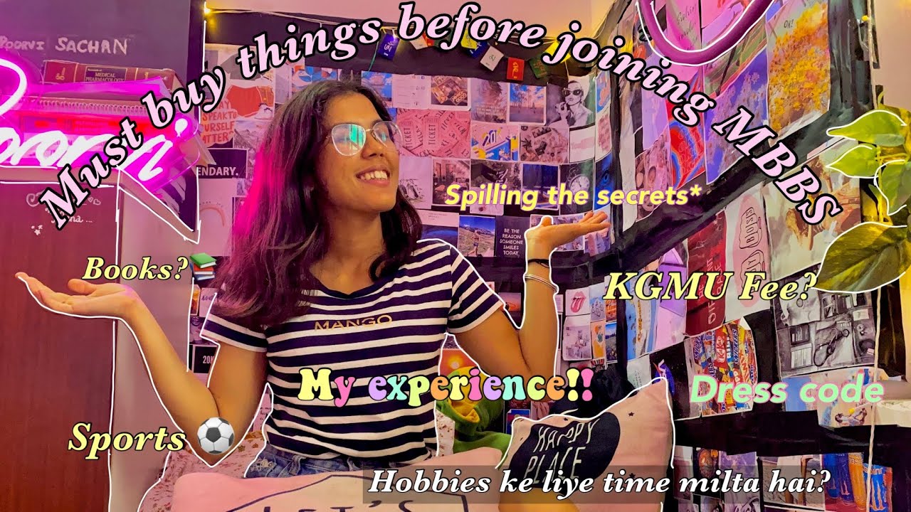 Life after NEET in first year MBBS🥼 *Essentials to buy, KGMU Fee, sports,dress code, ragging &much!