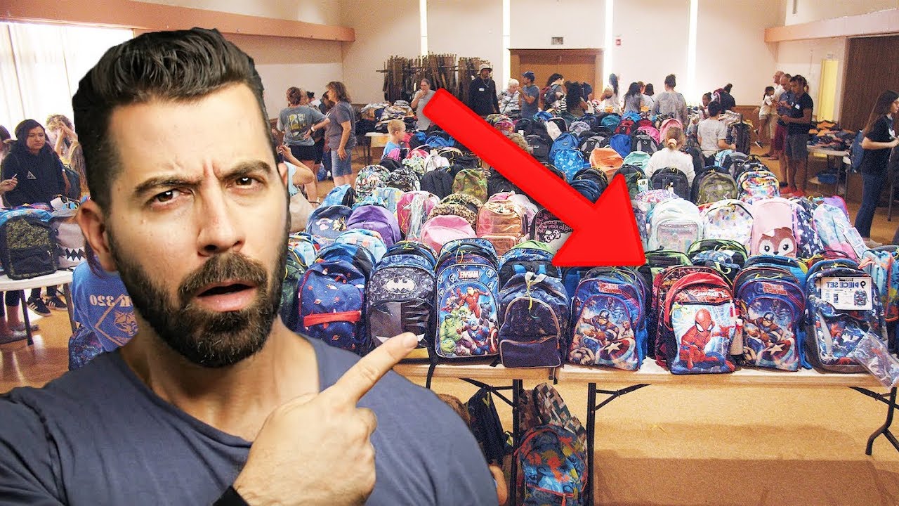 What are in these 700 backpacks for?