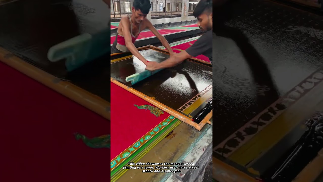 The Traditional Art of Indian Saree Screen Printing
