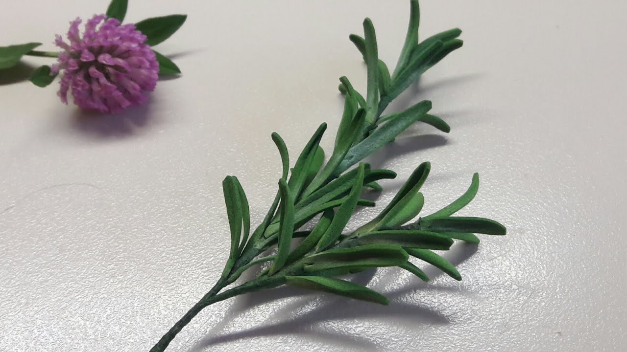 Розмарин своими руками из фоамирана. DIY rosemary from foam. Цветы из фоамирана легко и красиво.