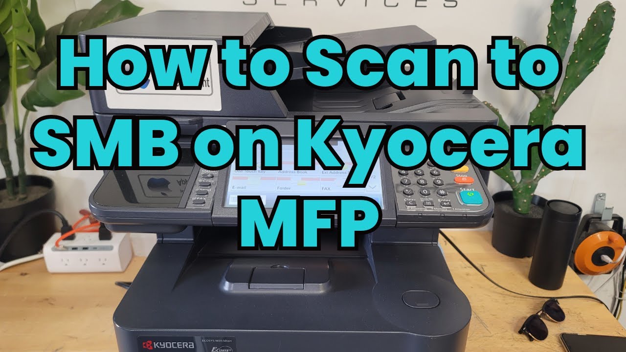 How to Scan to SMB on Kyocera M3550| PC #kyocera #smb