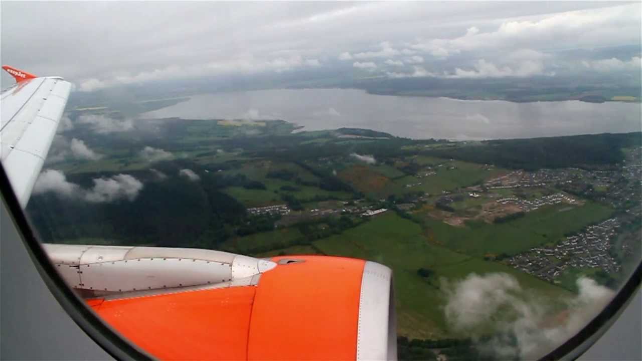 Inverness hard Landing (short field) Easyjet Airbus Full HD
