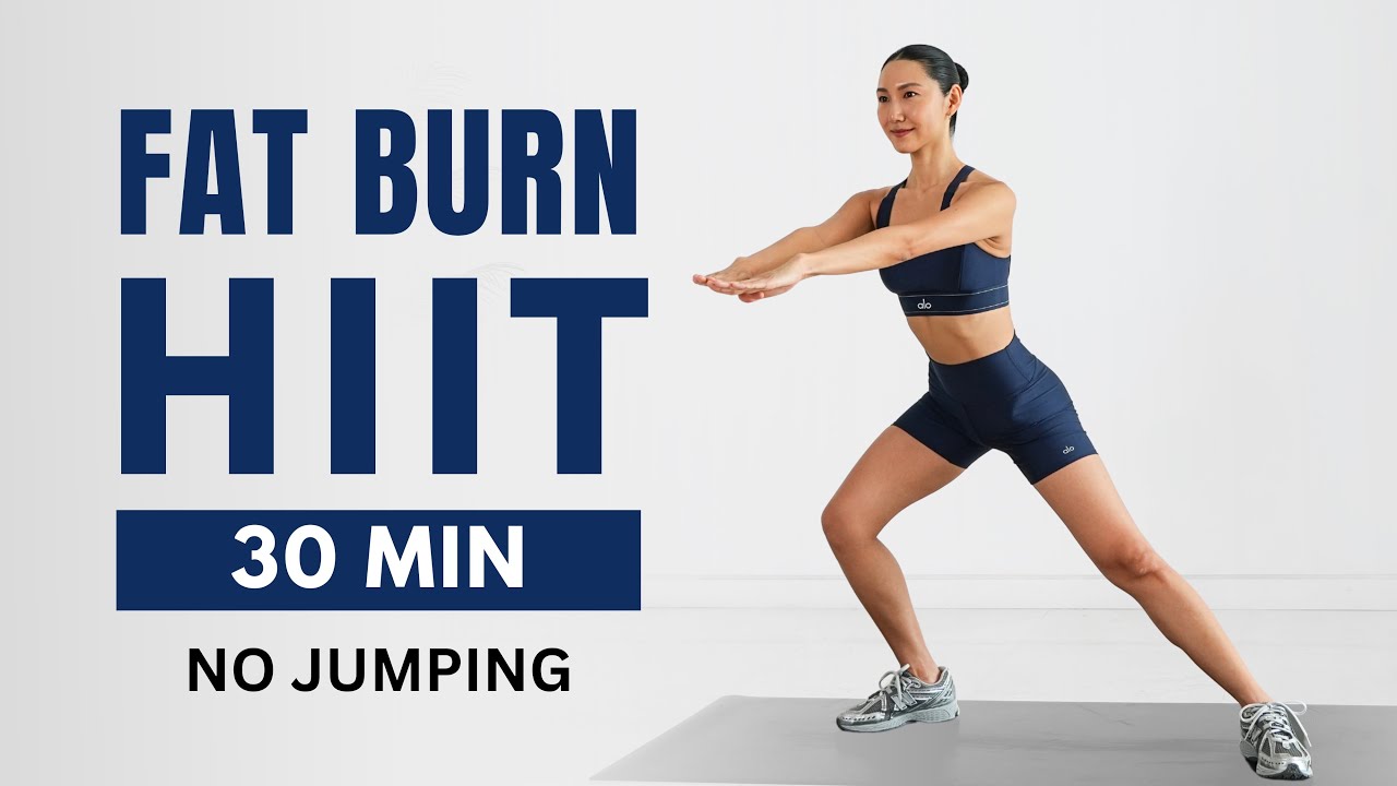 30 Min Standing Cardio HIIT🔥 Full Body Fat Burn (No, Jumping, No Equipment)