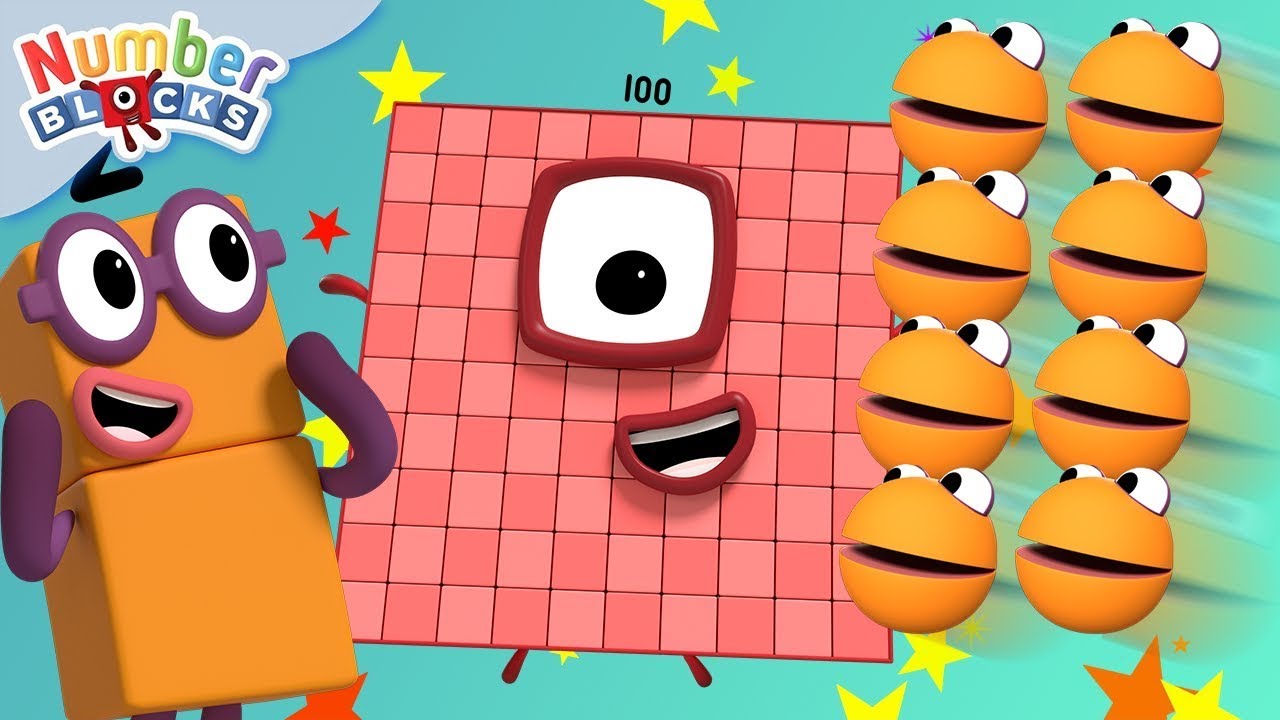 Aprende a contar a 100 en ingles | Contando con los Numberblobs | Numberblocks en espa&ntilde;ol
