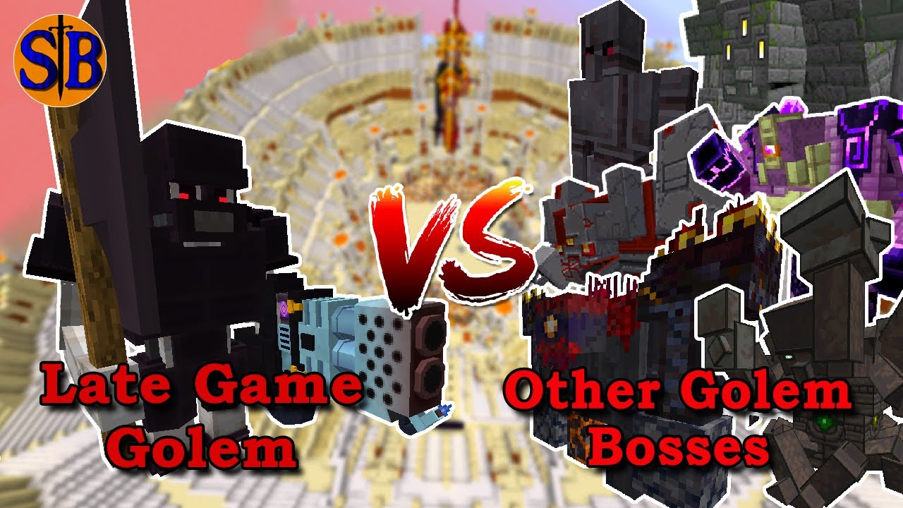 Maxed Late game golem vs Every Other Golem | Minecraft Mob Battle