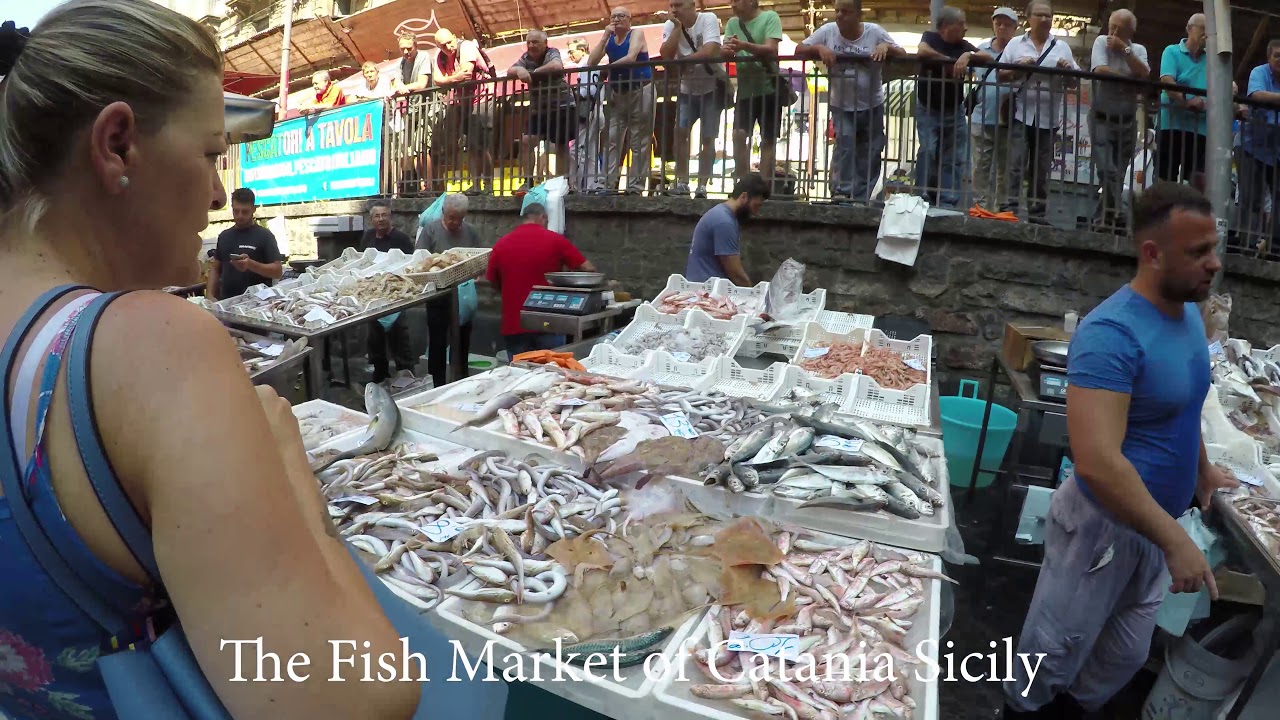 The Amazing Fish Market of Catania Sicily in 4K!