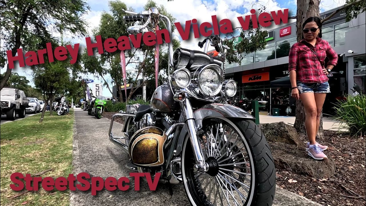 Harley Davidson. Aussie Viclas@ Harley Heaven Ringwood. Vicla view. Low rider, street glide, fat boy