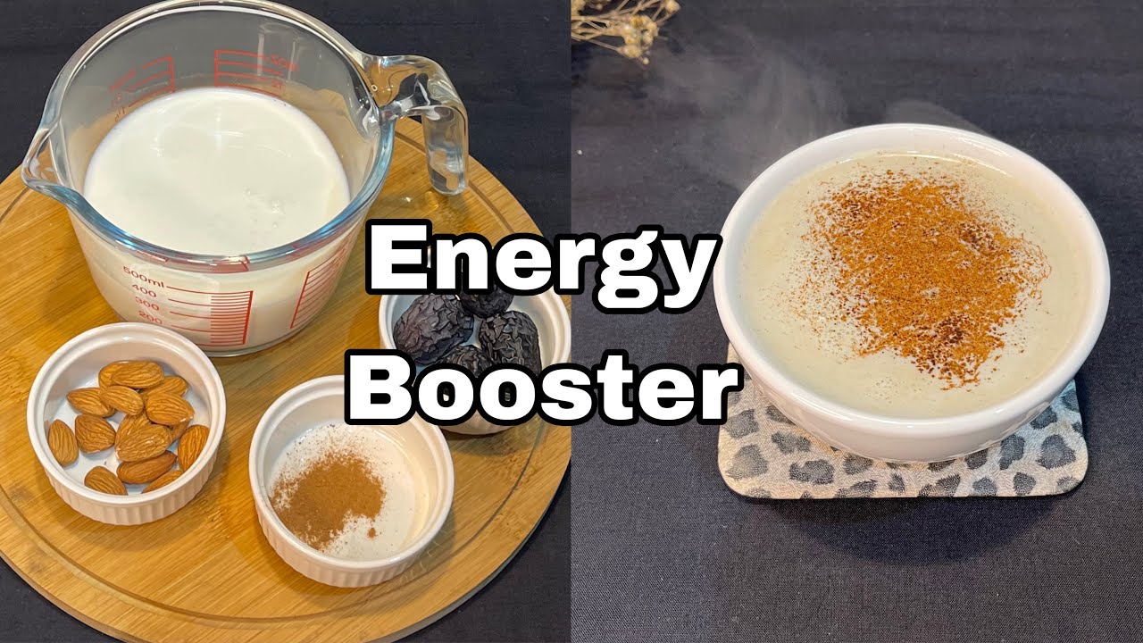 Warm Date & Almond Shake | Energy Booster Winter Drink 