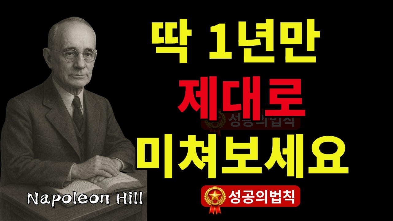 117_1년만 제대로 미쳐보세요 당신의 인생이 바뀝니다 | 나폴레온 힐