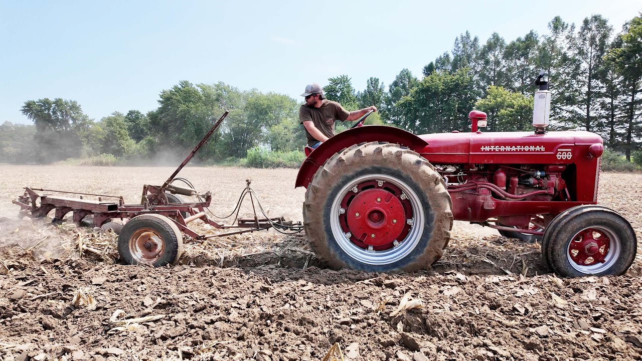 Vintage Tractors Plowing at Renner Stock Farms