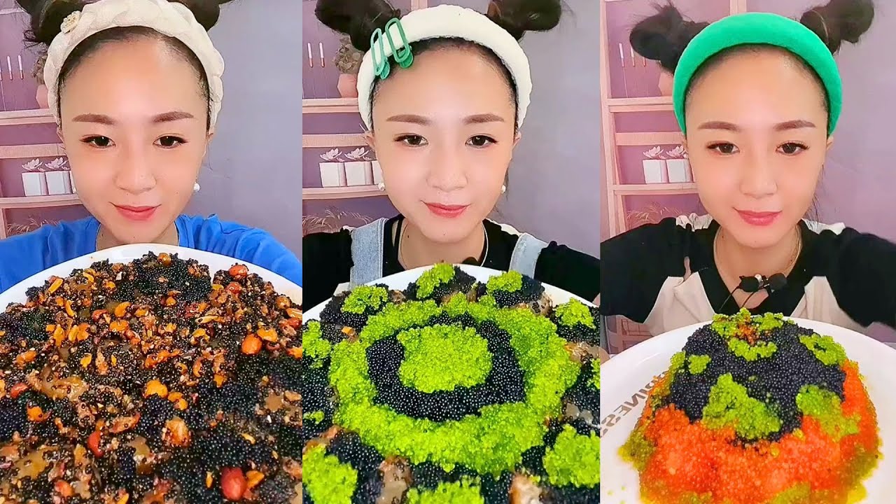 Satisfying Eating Sounds with Colorful ASMR Crunchy Mukbang Compilation #178