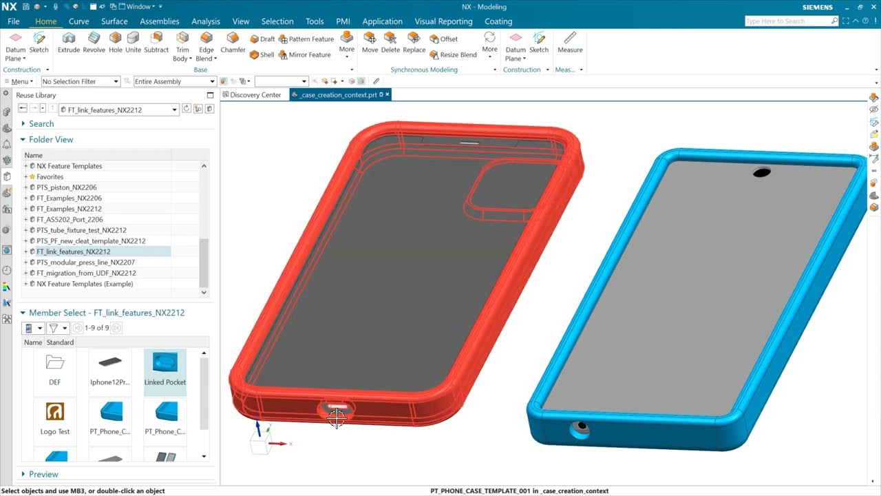 NX Feature Templates: Now with WAVE Links! [NX 2212]