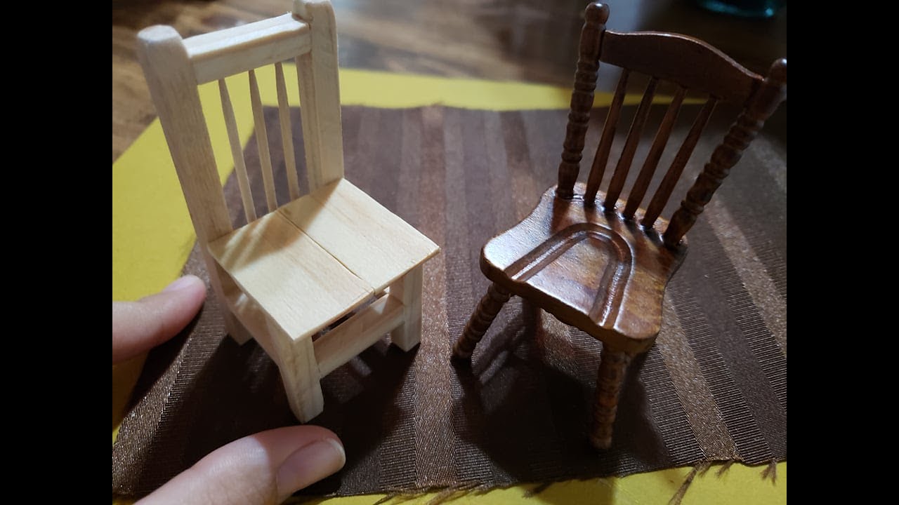 Como hacer una silla miniatura (1:12)