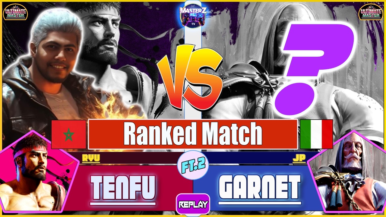 SF6 REPLAY 🔥 TENFU (ryu) VS GARNET (JP) 🔥 High level gameplay