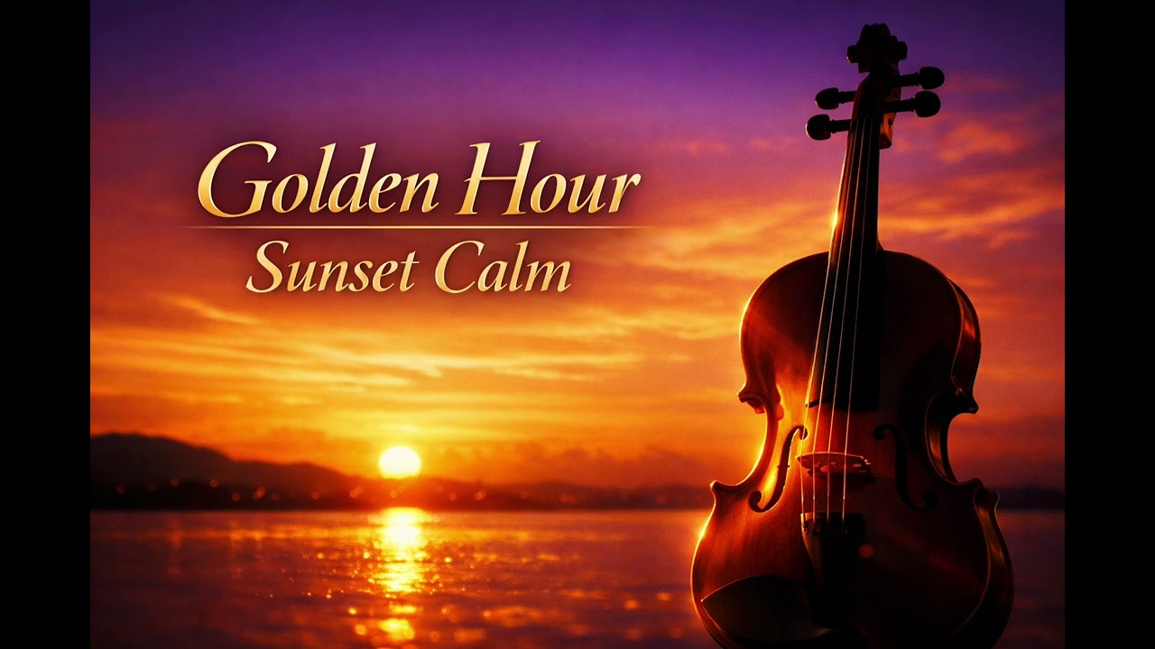 Sunset Relaxing Violin Instrumental | Luxury Calm Background Music