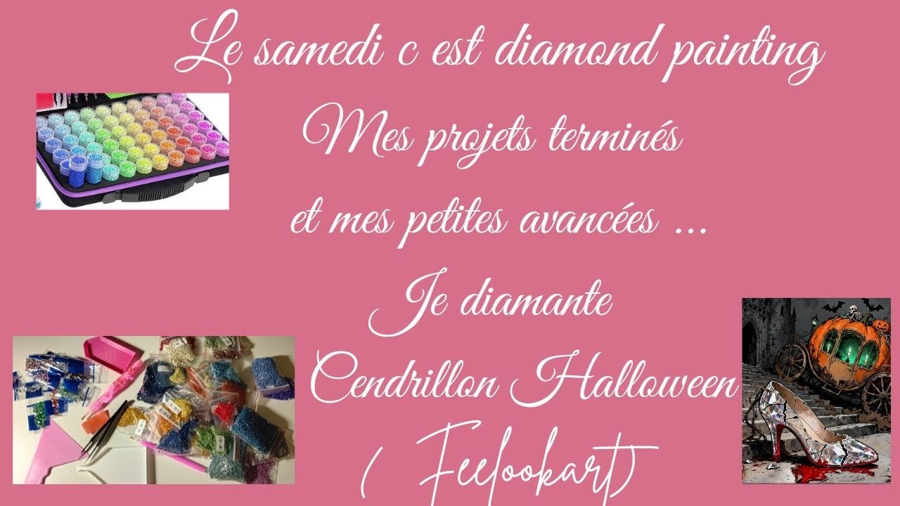 Samedi c est #diamondpainting . Mes projets terminés et mes petites avancées ...