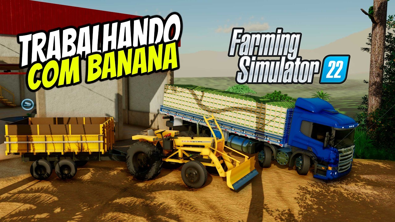 SENSACIONAL | TRABALHANDO COM BANANAS no AGRONOPOLIS  | FARMING SIMULATOR 22 #farmingsimulator