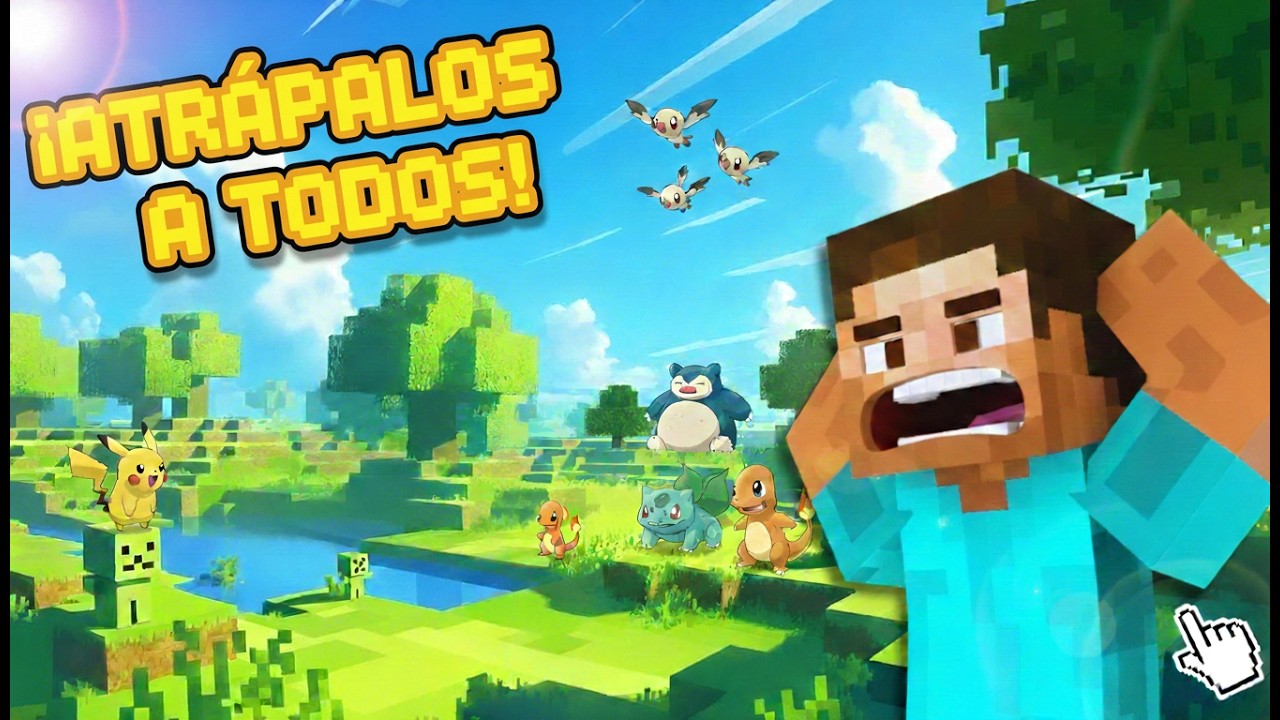 POKEMON EN MINECRAFT! Volviéndome el mejor entrenador🔥