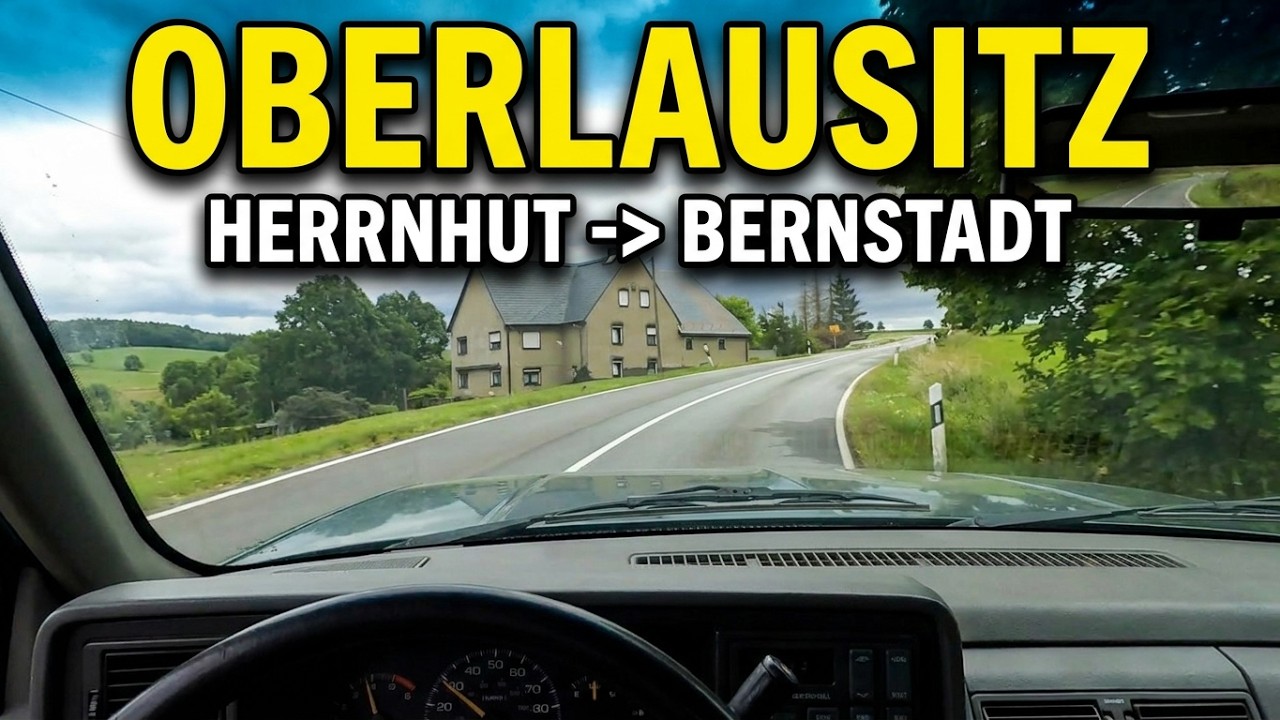 🚙👀 Roadview #187 Unterwegs in der Oberlausitz, von Herrnhut nach Bernstadt.