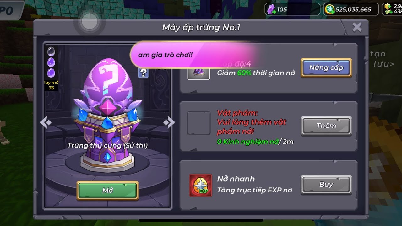Tết đầu năm+Mở 25 egg epic+update lên lv4+vận may trên 80lucky=ra con pet j?nhỉ🤔blockman Go skyblock