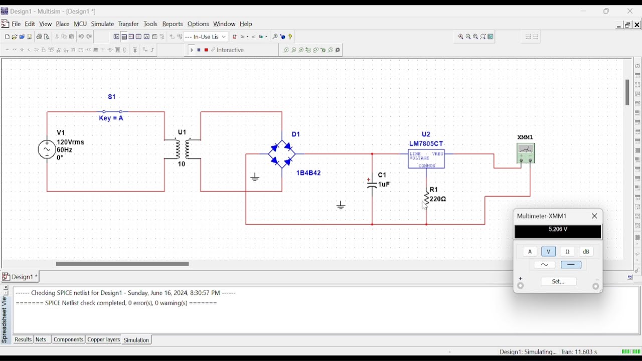 How to make 5 Volt DC Power supply in Multisim || Simulation || Multisim Software || Education World
