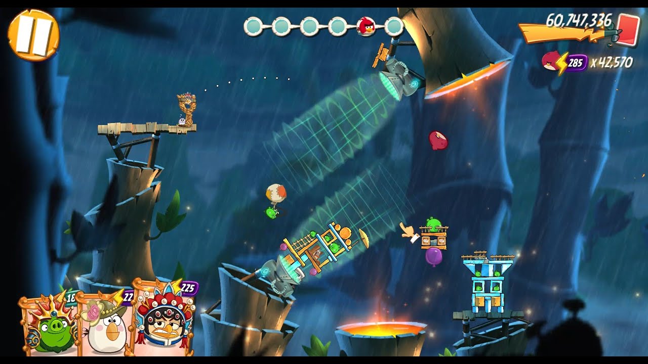 Angry Birds 2 Windows PC Daily Challenge 4-5-6 rooms today for extra Terence card (February 1, 2026)