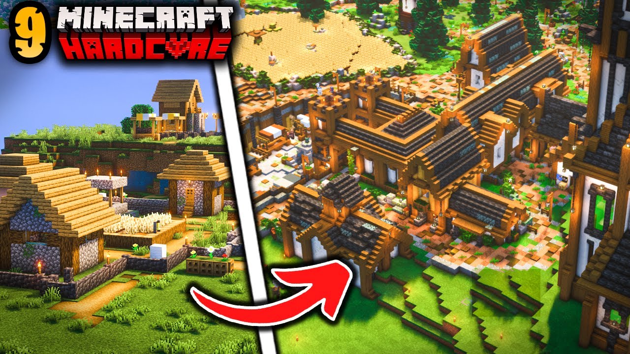 Am Transformat un Village in Minecraft Hardcore!