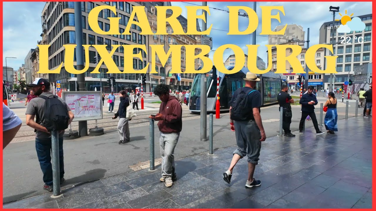 Walking Through Gare de Luxembourg 🚆 | 4K