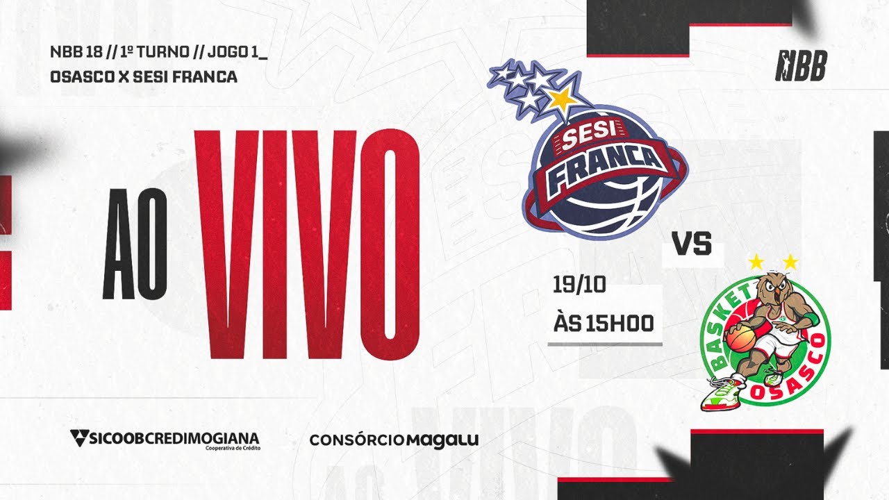AO VIVO | OSASCO x SESI FRANCA BASQUETE – JOGO 1 | NBB 18 (2025/26)