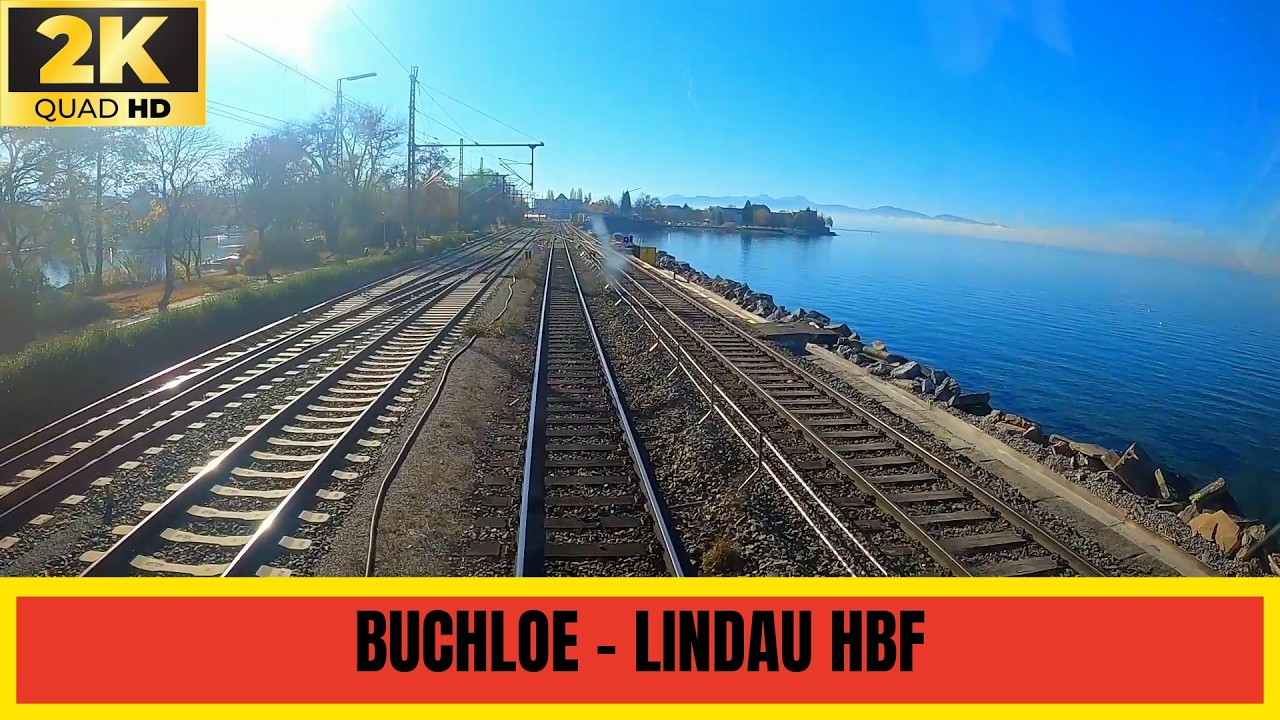 ★ Cab Ride: Buchloe 🇩🇪 &ndash; Lindau Hbf 🇩🇪 | Allg&auml;u to Lake Constance Railway
