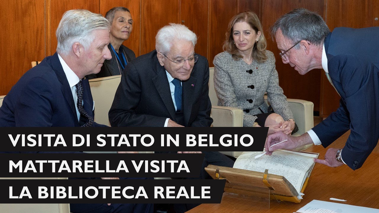 Il Presidente Mattarella visita la Biblioteca Reale