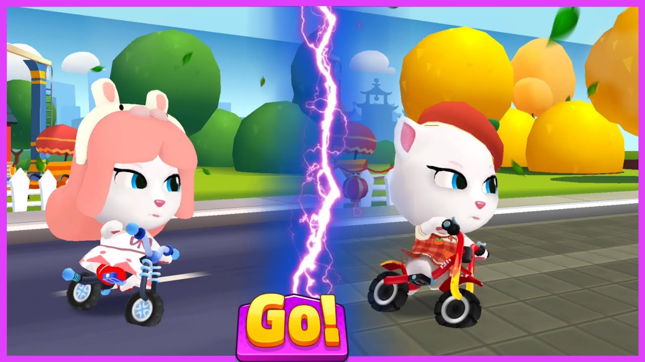 Talking Tom Gold Run Gameplay - Bunny angela vs Persimmon angela - Spring 2026