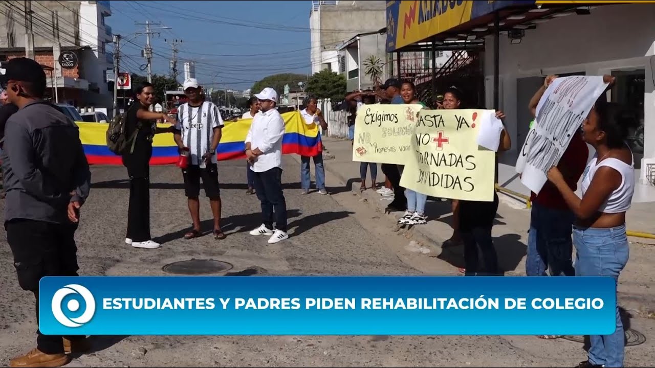 ESTUDIANTES Y PADRES PIDEN REHABILITACIÓN DE COLEGIO